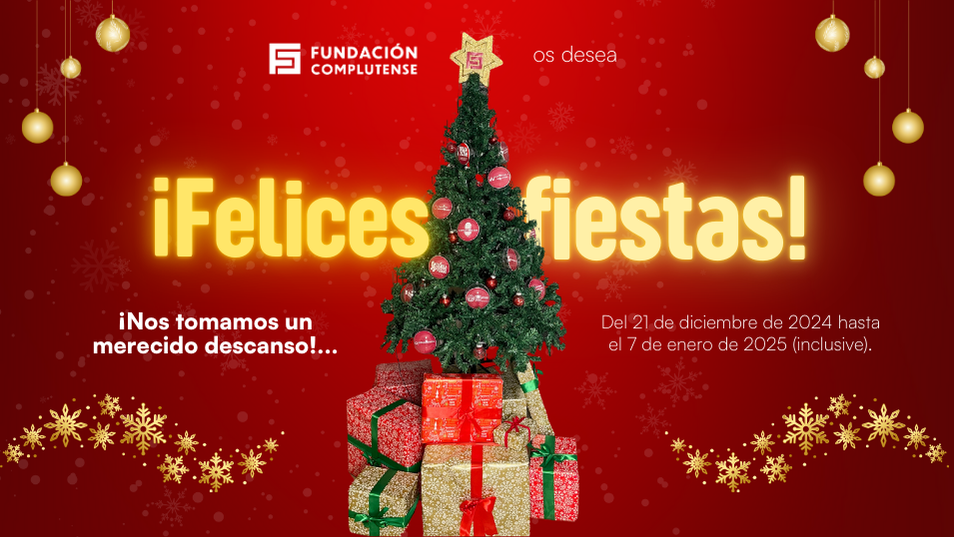 ¡Felices fiestas de parte de todo el equipo de la Fundación Complutense!